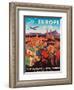 Pan American: Fly to Europe by Clipper, c.1940s-M^ Von Arenburg-Framed Art Print