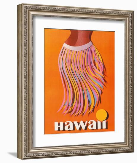 Pan American: Hawaii - Hula Skirt-null-Framed Giclee Print