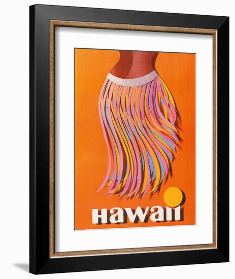 Pan American: Hawaii - Hula Skirt-null-Framed Giclee Print