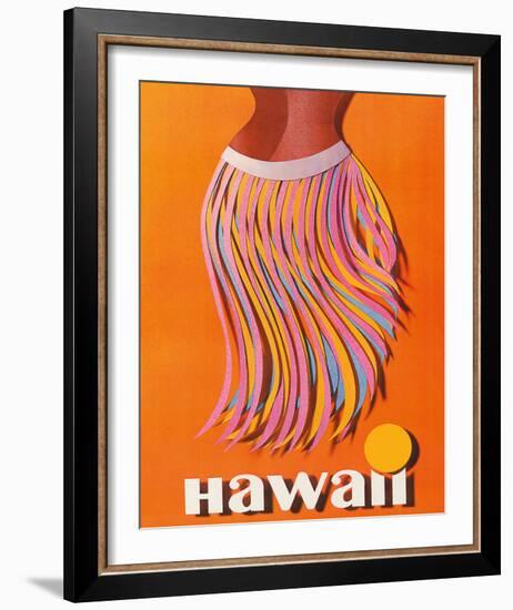 Pan American: Hawaii - Hula Skirt-null-Framed Giclee Print