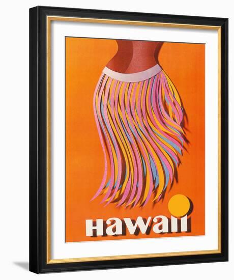 Pan American: Hawaii - Hula Skirt-null-Framed Giclee Print