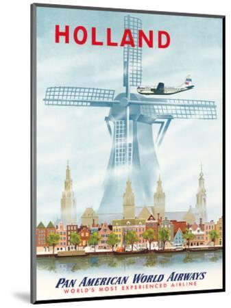 Pan American Air Lines 8.5/" X 11/" Travel Poster HOLLAND