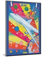 Pan American World Airways - Boeing 747 - Pop Art-Peter Max-Mounted Art Print