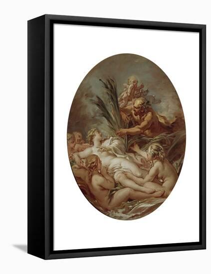 Pan and Nymph Syrinx, 1760-1765-François Boucher-Framed Premier Image Canvas