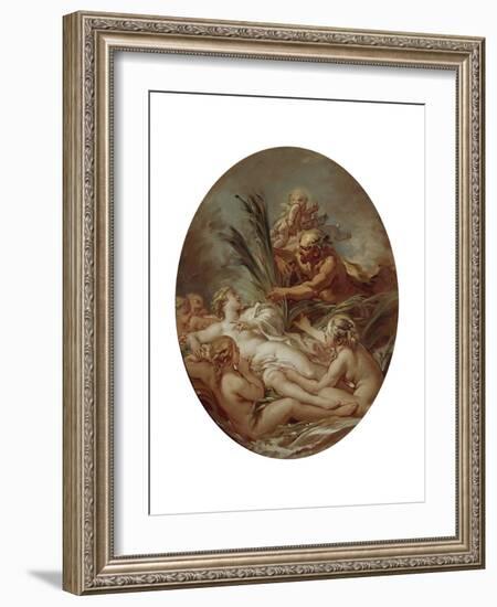 Pan and Nymph Syrinx, 1760-1765-François Boucher-Framed Giclee Print