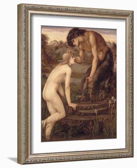 Pan and Psyche, 1870s-Edward Burne-Jones-Framed Giclee Print