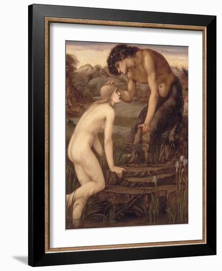 Pan and Psyche, 1870s-Edward Burne-Jones-Framed Giclee Print