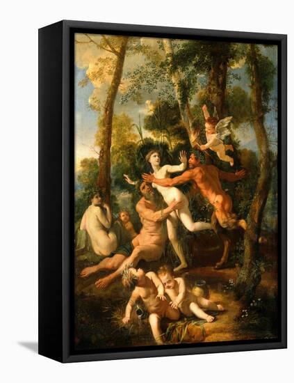 Pan and Syrinx, 1637-Nicolas Poussin-Framed Premier Image Canvas