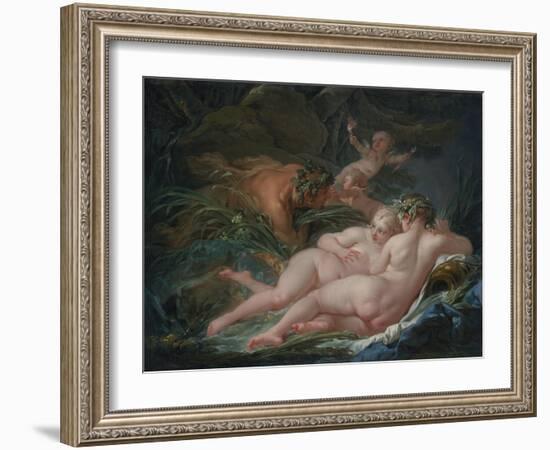 Pan and Syrinx, 1759-François Boucher-Framed Giclee Print