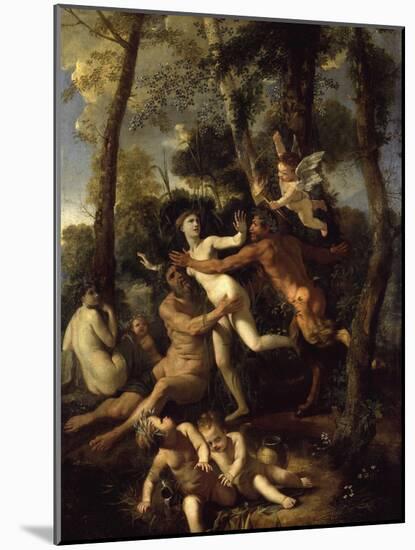 Pan and Syrinx-Nicolas Poussin-Mounted Giclee Print