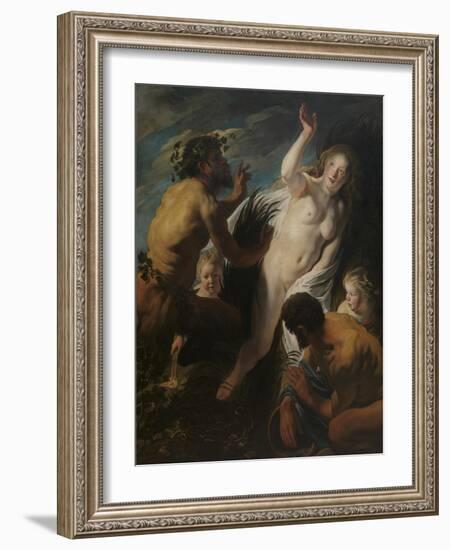 Pan and Syrinx-Jacob Jordaens-Framed Giclee Print