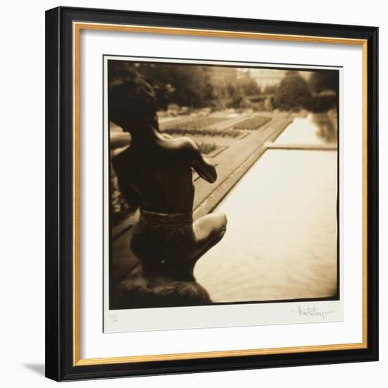 Pan and the pool, Lake Como, Italy-Theo Westenberger-Framed Art Print
