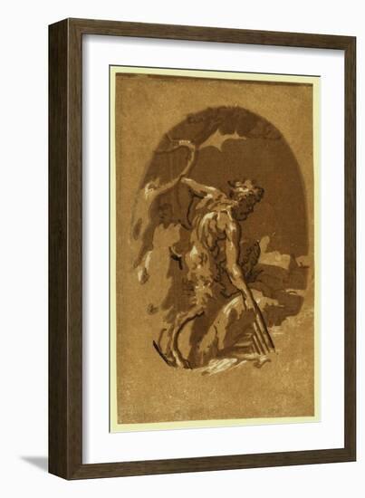 Pan, Between 1500 and 1530-Ugo da Carpi-Framed Giclee Print