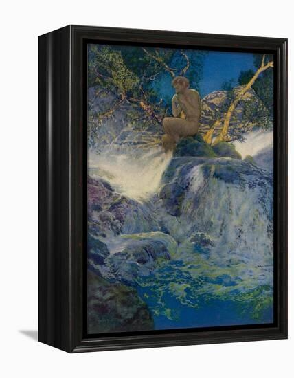 Pan by a Stream-Maxfield Parrish-Framed Premier Image Canvas