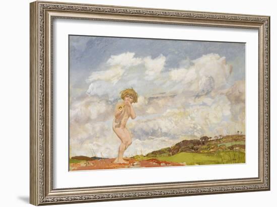 Pan, C.1916 (Tempera on Canvas)-Charles Sims-Framed Giclee Print