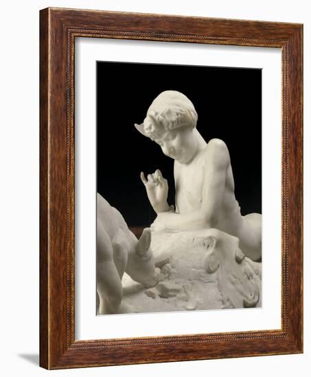 Pan et oursons-Emmanuel Fremiet-Framed Giclee Print