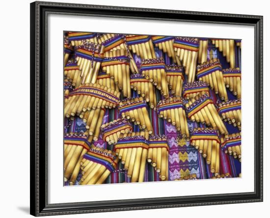 Pan Flutes, Aguas Calientas, Peru-Darrell Gulin-Framed Photographic Print