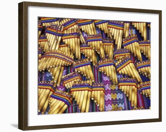 Pan Flutes, Aguas Calientas, Peru-Darrell Gulin-Framed Photographic Print