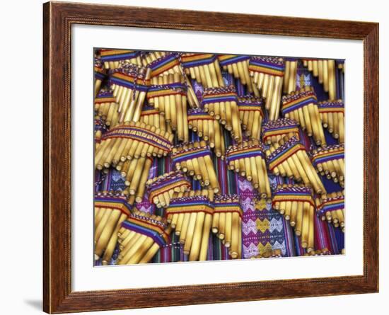 Pan Flutes, Aguas Calientas, Peru-Darrell Gulin-Framed Photographic Print