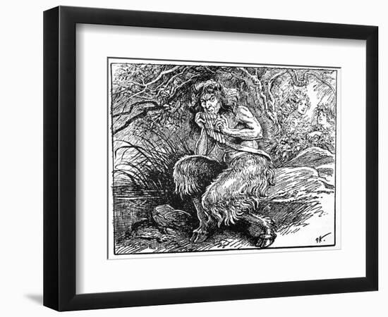 Pan, from 'The Book of Myths' by Amy Cruse, 1925-Unknown-Framed Giclee Print