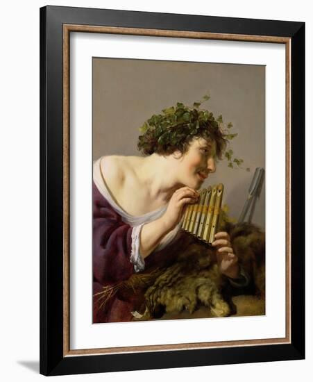 Pan Playing His Pipes-Paulus Moreelse-Framed Giclee Print