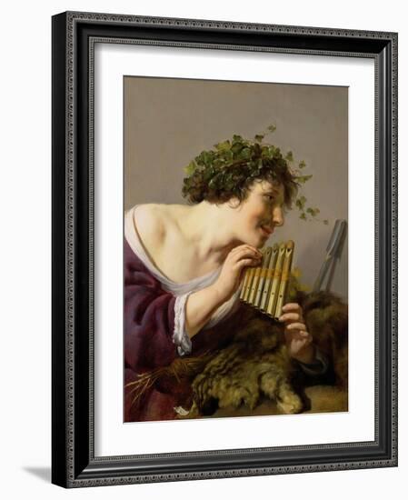 Pan Playing His Pipes-Paulus Moreelse-Framed Giclee Print