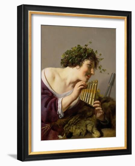 Pan Playing His Pipes-Paulus Moreelse-Framed Giclee Print