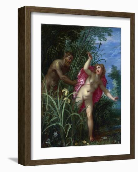 Pan Poursuivant Syrinx - Pan Pursuing Syrinx - Brueghel, Jan, the Elder (1568-1625) (Jan Brueghel '-Jan the Elder Brueghel-Framed Giclee Print