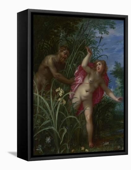 Pan Pursuing Syrinx, after 1615-Jan Brueghel the Elder-Framed Premier Image Canvas