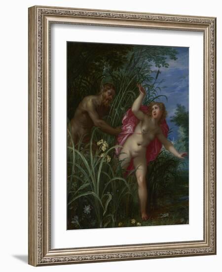 Pan Pursuing Syrinx, after 1615-Jan Brueghel the Elder-Framed Giclee Print