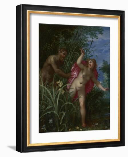 Pan Pursuing Syrinx, after 1615-Jan Brueghel the Elder-Framed Giclee Print