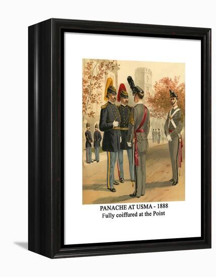 Panache at Usma - 1888 - Fully Coiffured at the Point-Henry Alexander Ogden-Framed Stretched Canvas