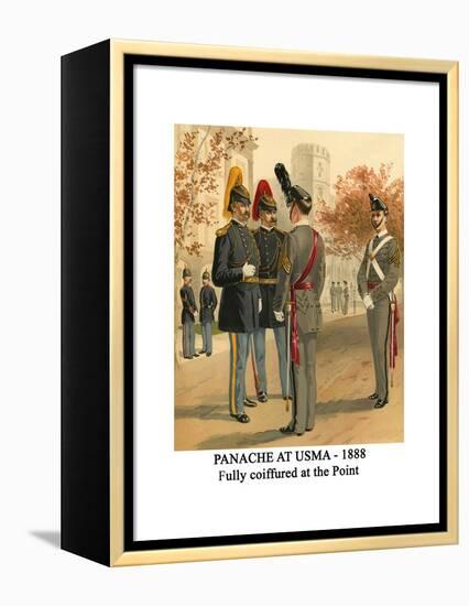 Panache at Usma - 1888 - Fully Coiffured at the Point-Henry Alexander Ogden-Framed Stretched Canvas