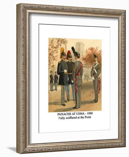 Panache at Usma - 1888 - Fully Coiffured at the Point-Henry Alexander Ogden-Framed Art Print