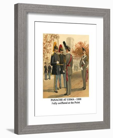 Panache at Usma - 1888 - Fully Coiffured at the Point-Henry Alexander Ogden-Framed Art Print