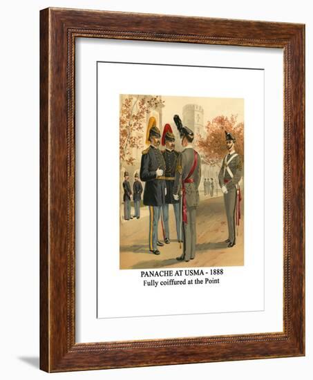 Panache at Usma - 1888 - Fully Coiffured at the Point-Henry Alexander Ogden-Framed Art Print