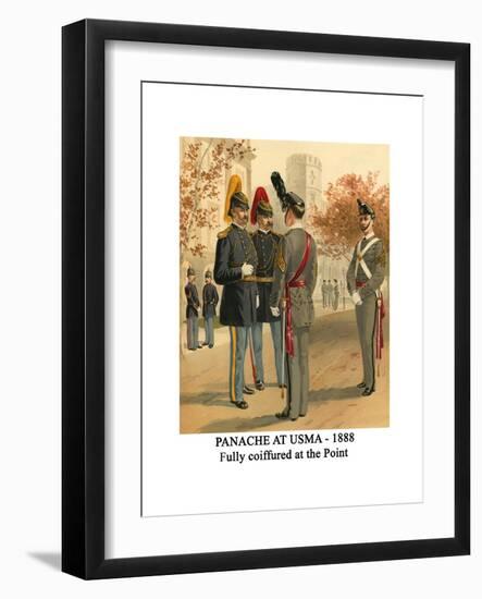 Panache at Usma - 1888 - Fully Coiffured at the Point-Henry Alexander Ogden-Framed Art Print