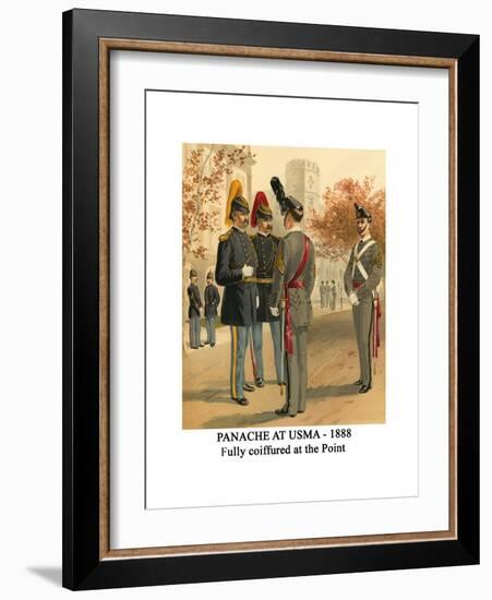 Panache at Usma - 1888 - Fully Coiffured at the Point-Henry Alexander Ogden-Framed Art Print