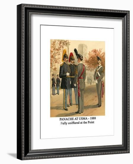 Panache at Usma - 1888 - Fully Coiffured at the Point-Henry Alexander Ogden-Framed Art Print