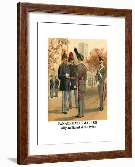 Panache at Usma - 1888 - Fully Coiffured at the Point-Henry Alexander Ogden-Framed Art Print