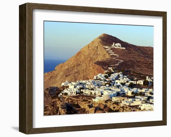 Panagia Kimissis Monastery, Kastro, the Chora Village, Folegandros, Cyclades Islands, Greek Islands-Tuul-Framed Photographic Print