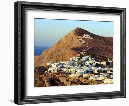 Panagia Kimissis Monastery, Kastro, the Chora Village, Folegandros, Cyclades Islands, Greek Islands-Tuul-Framed Photographic Print