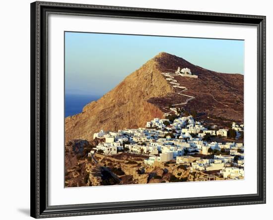 Panagia Kimissis Monastery, Kastro, the Chora Village, Folegandros, Cyclades Islands, Greek Islands-Tuul-Framed Photographic Print