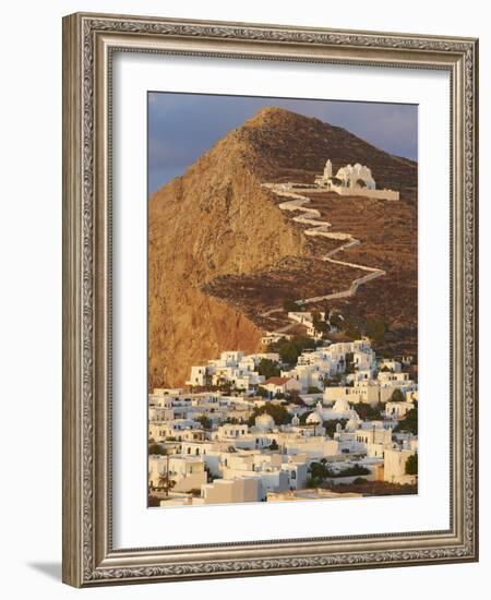 Panagia Kimissis Monastery, Kastro, the Chora Village, Folegandros, Cyclades Islands, Greek Islands-Tuul-Framed Photographic Print