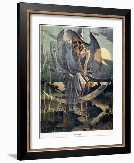 Panama Canal Cartoon, 1904-Joseph Keppler-Framed Giclee Print