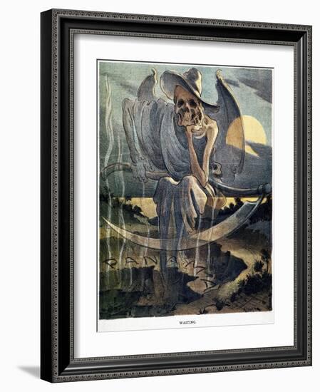 Panama Canal Cartoon, 1904-Joseph Keppler-Framed Giclee Print