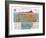 Panama Canal, Map of Panama-null-Framed Giclee Print