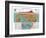 Panama Canal, Map of Panama-null-Framed Giclee Print