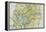 Panama Canal Zone Map, 1913 - north Diagonally Left-null-Framed Premier Image Canvas