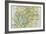 Panama Canal Zone Map, 1913 - north Diagonally Left-null-Framed Giclee Print